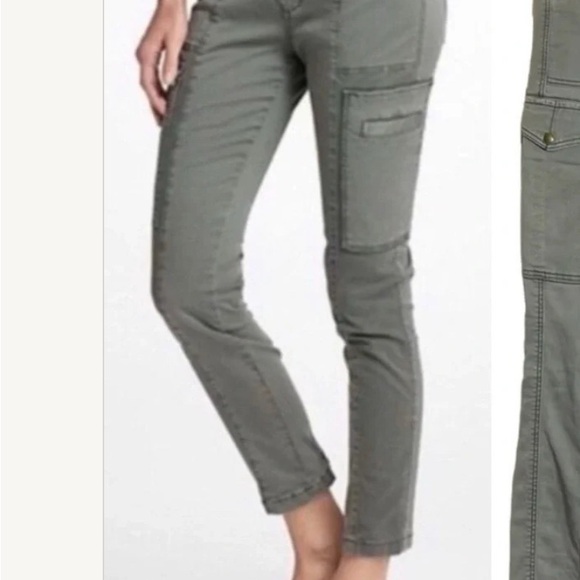 Skinny Cargos  in Olive 28 - Picture 11 of 12